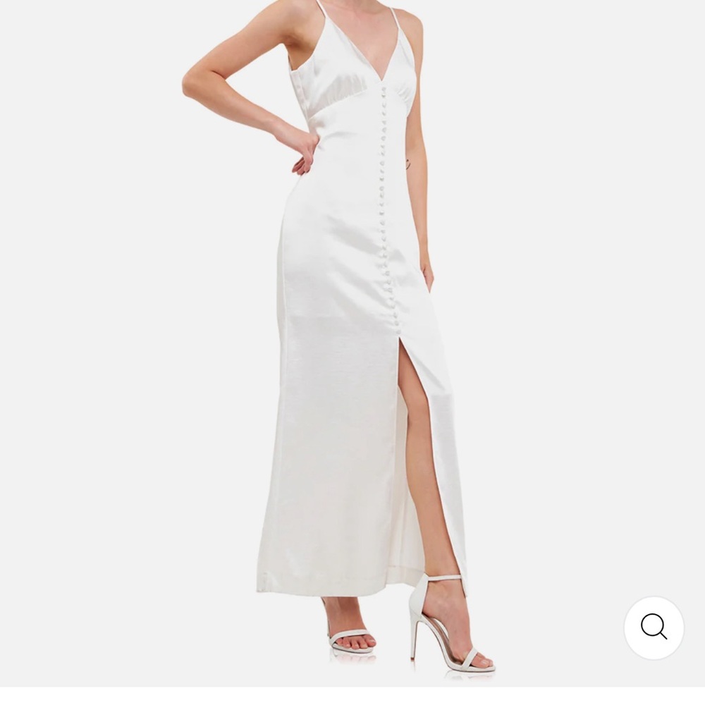 Endless Rose Satin Maxi Dress size small